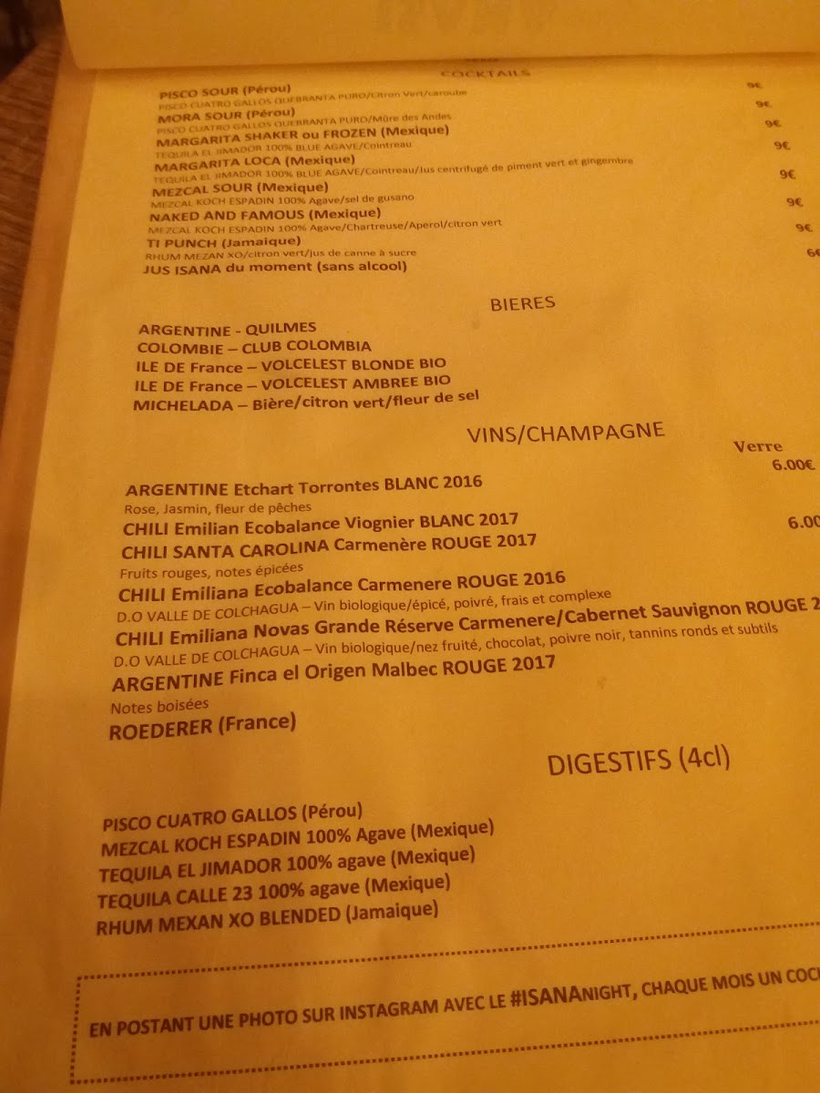 Menu Isana Paris-8