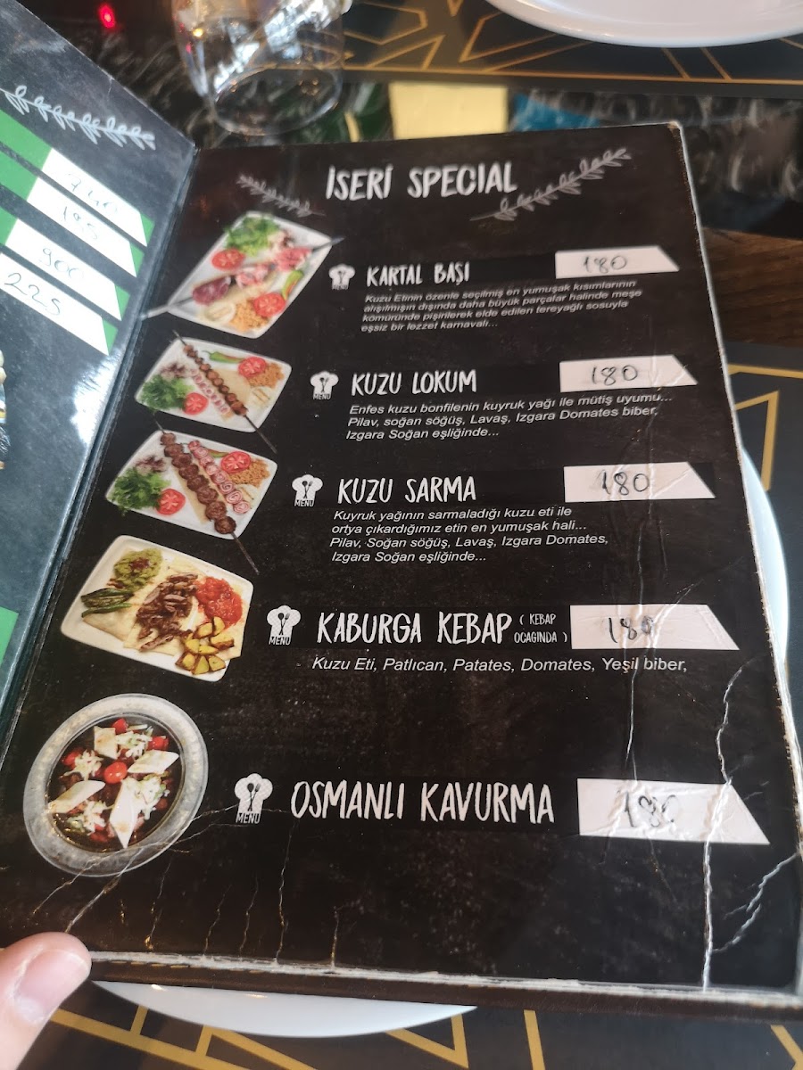 Menu Iseri Restaurant-1