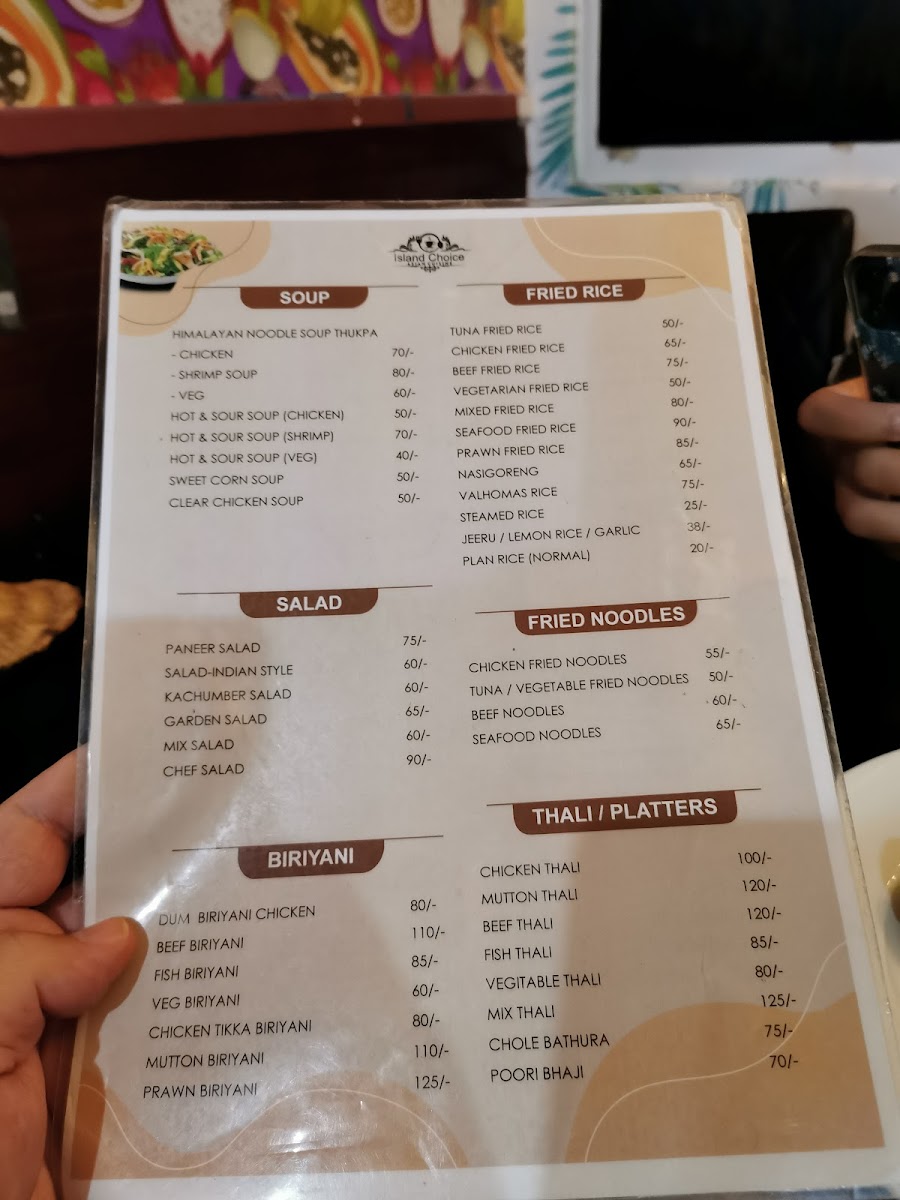 Menu Island Choice - Nepali Restaurant-8