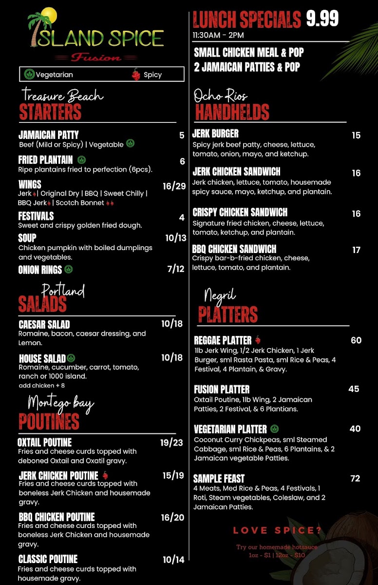 Menu Island Spice Fusion-2