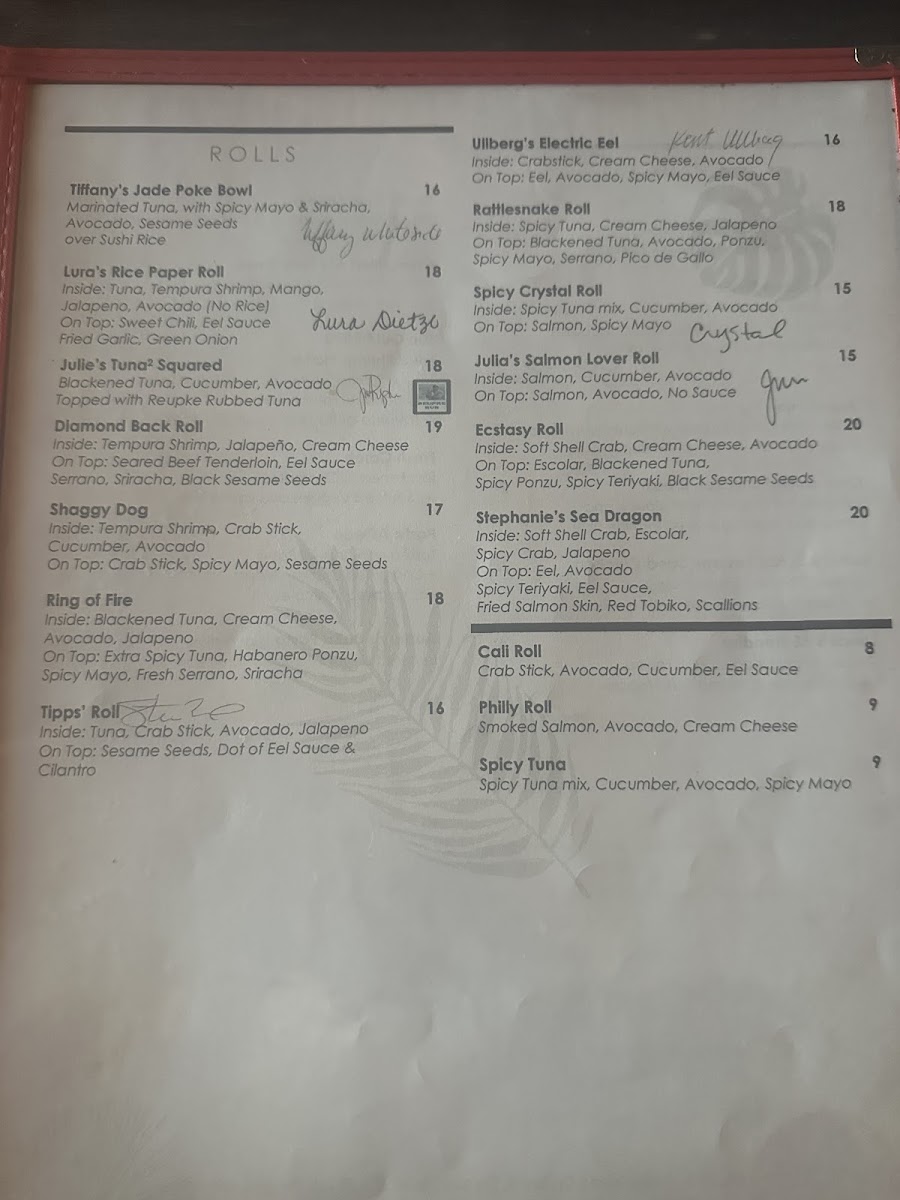 Menu Island Time Sushi Bar And Seafood Grill-1