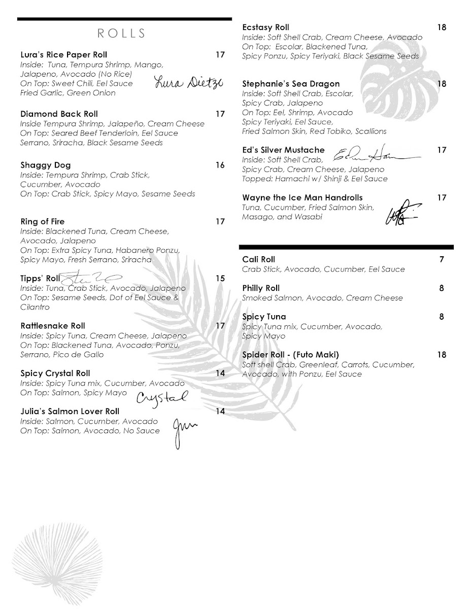 Menu Island Time Sushi Bar And Seafood Grill-6