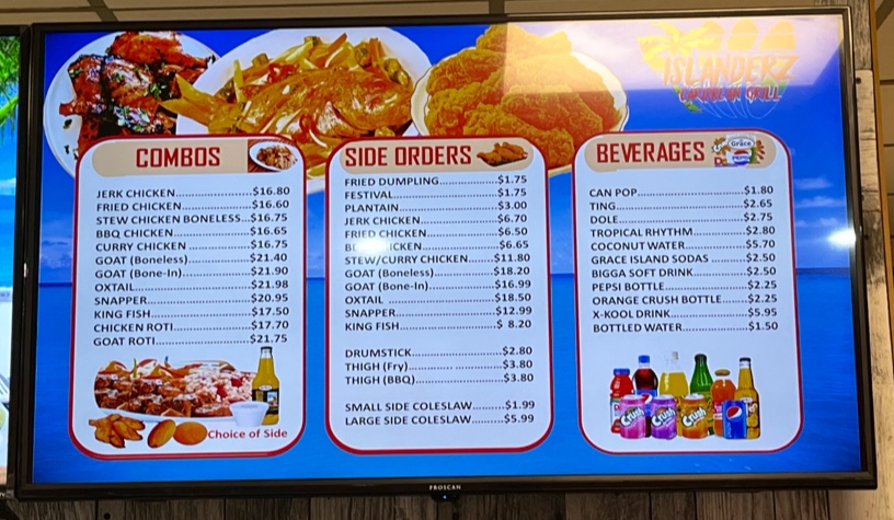 Menu Islanderz Caribbean Grill-1