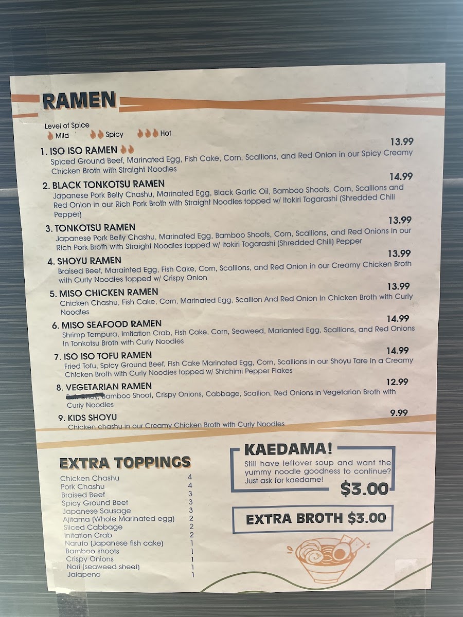 Menu Iso Iso Ramen & Boba-5