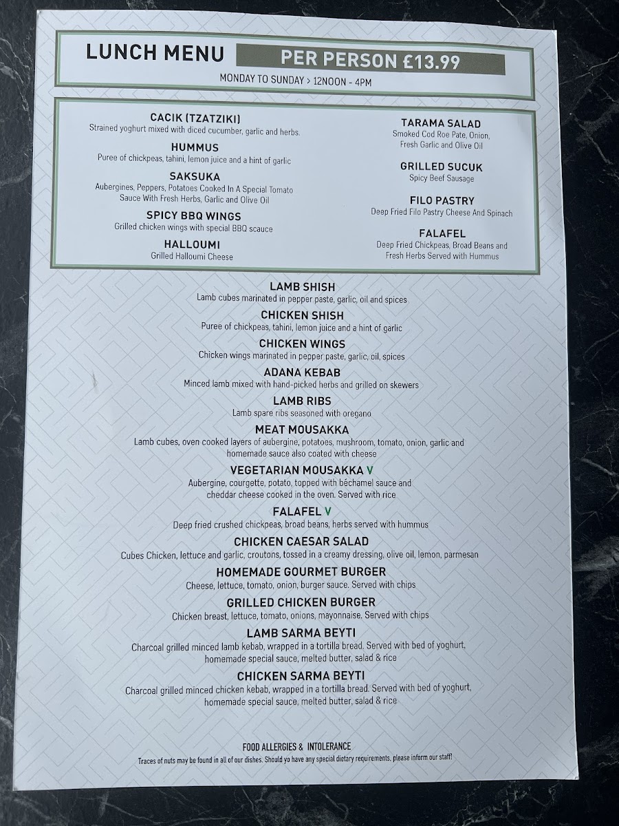 Menu Istanbul Grill Restaurant-1