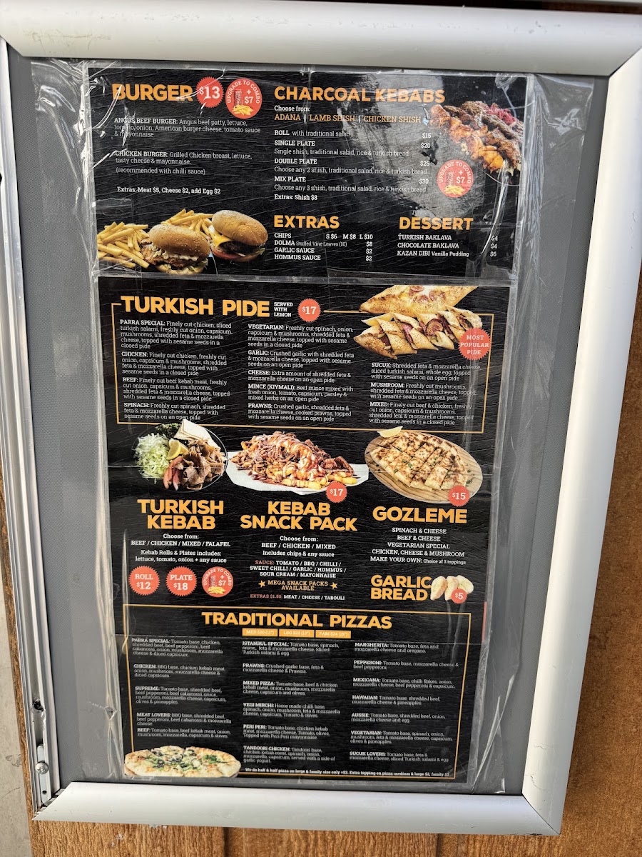 Menu Istanbul In Parra-1