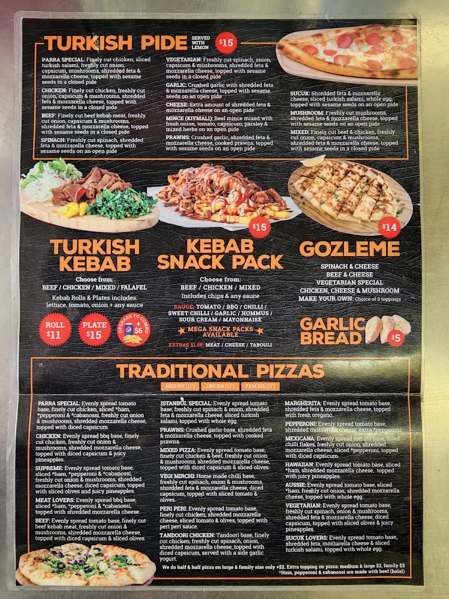 Menu Istanbul In Parra-2