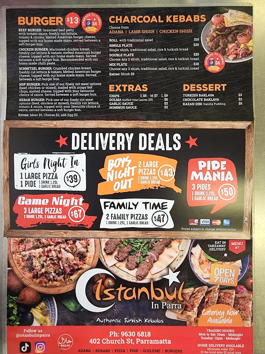 Menu Istanbul In Parra-3