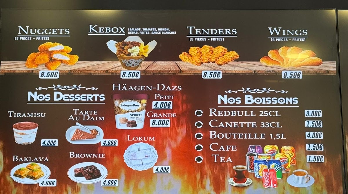 Menu Istanbul Kebab De La Poste-2
