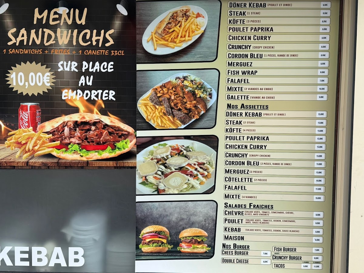 Menu Istanbul Kebab De La Poste-4