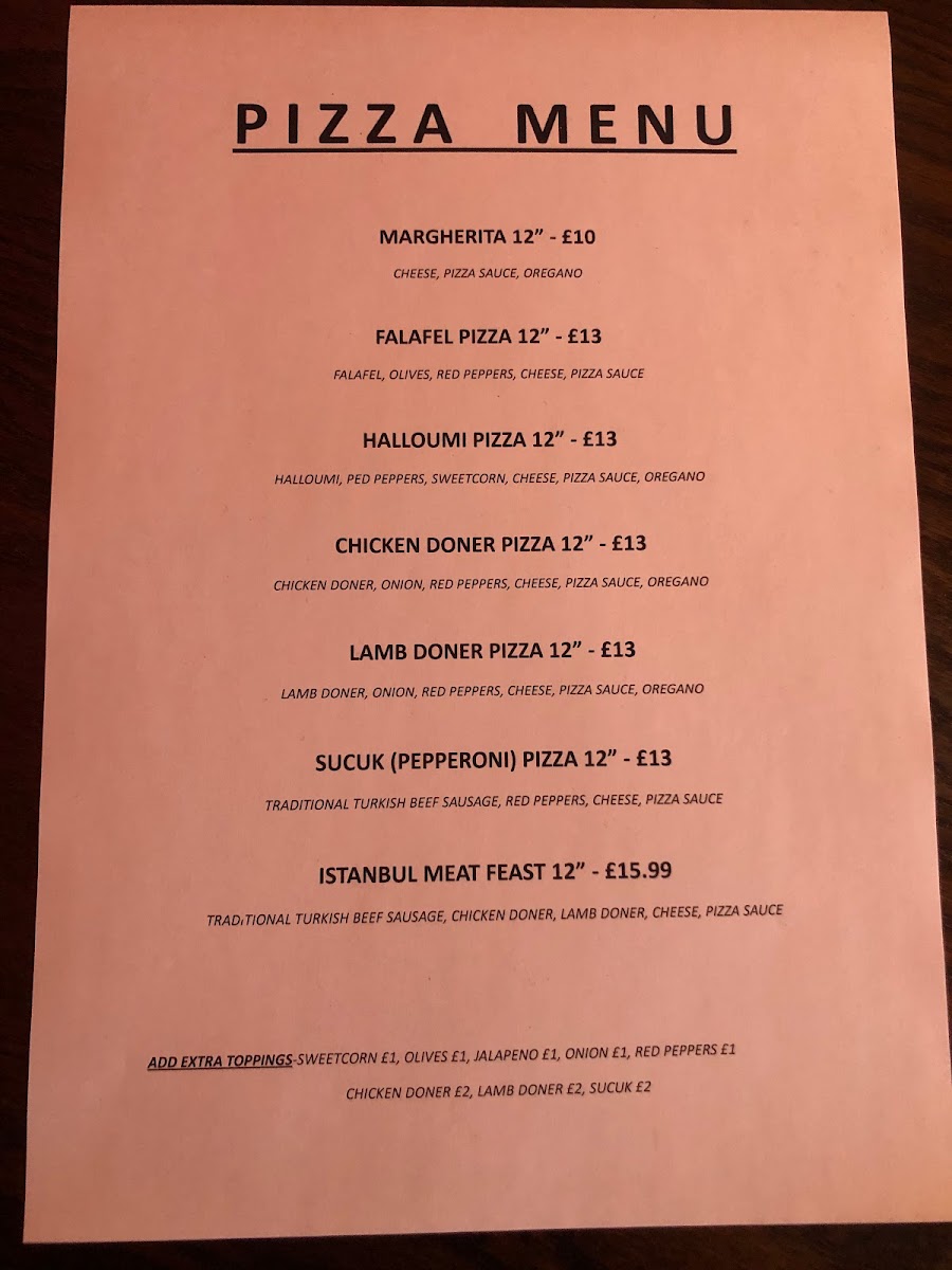 Menu Istanbul Meze & Grill Bar-5