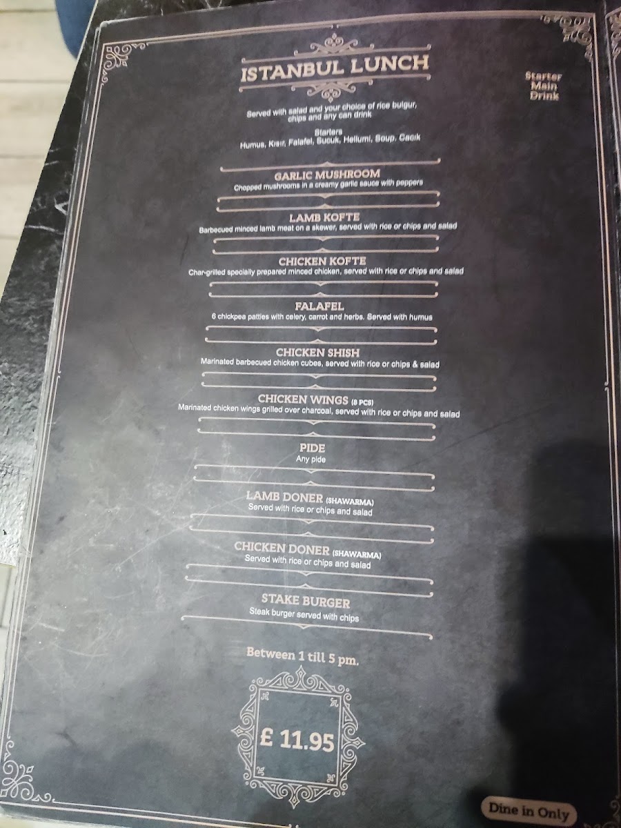 Menu Istanbul Restaurant Huddersfield-10