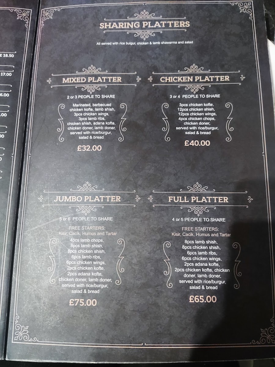 Menu Istanbul Restaurant Huddersfield-8