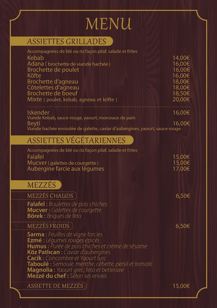 Menu Istanbul Restaurant Menton-2