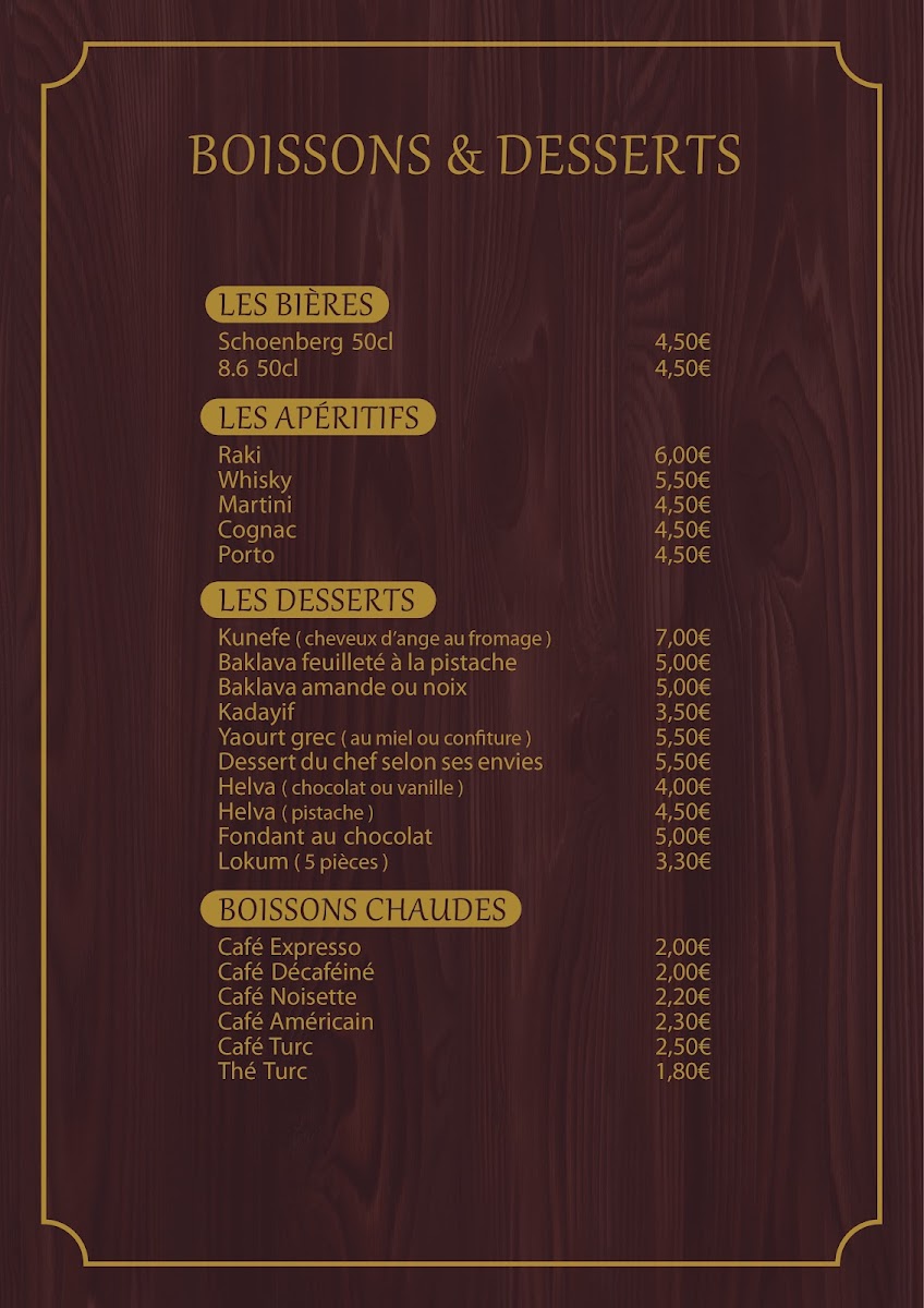 Menu Istanbul Restaurant Menton-4