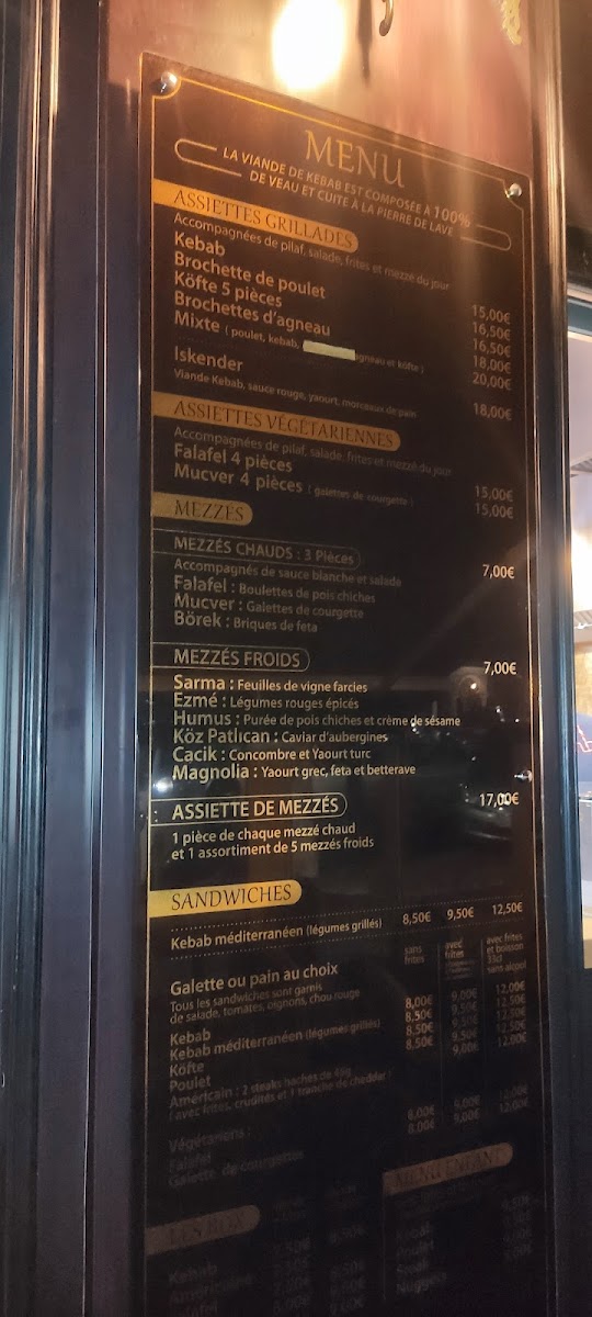 Menu Istanbul Restaurant Menton-5