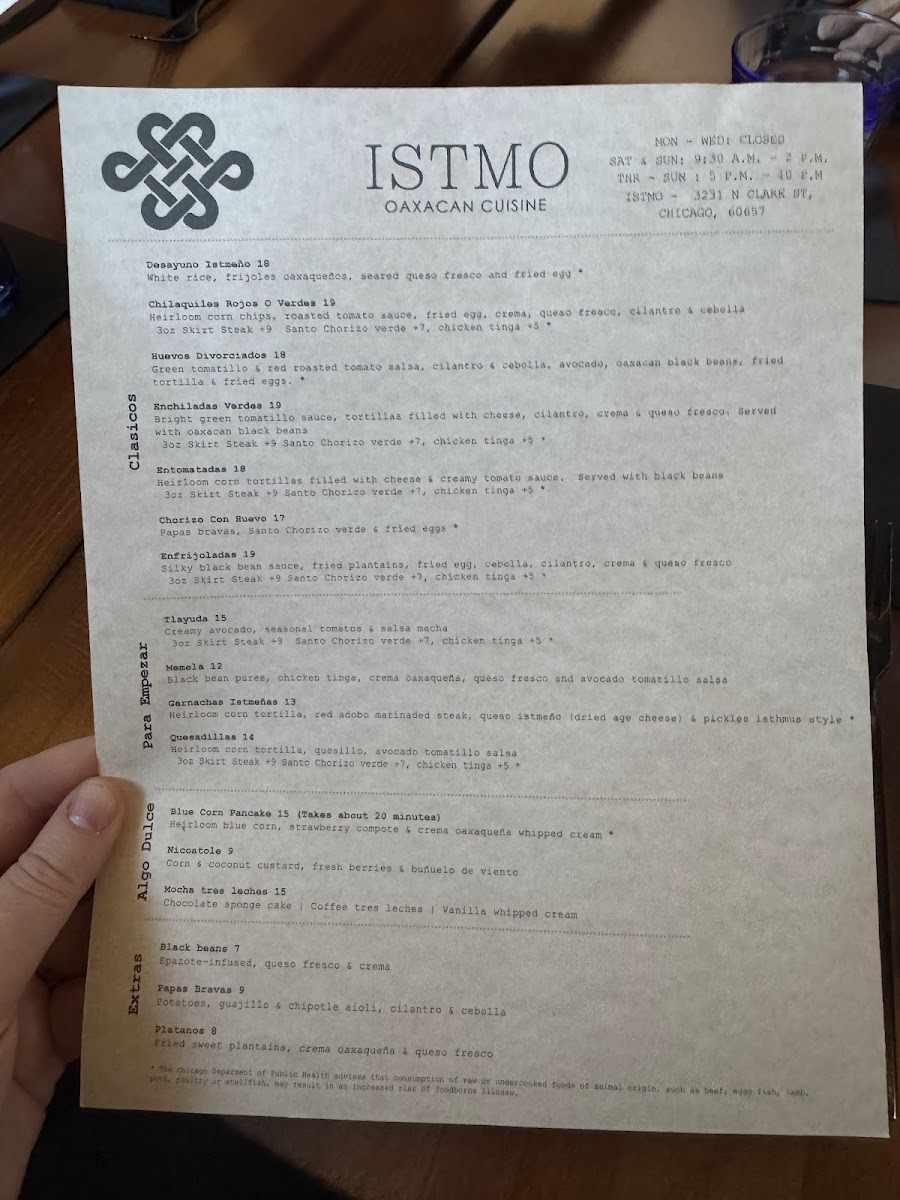 Menu Istmo Oaxacan Cuisine-7