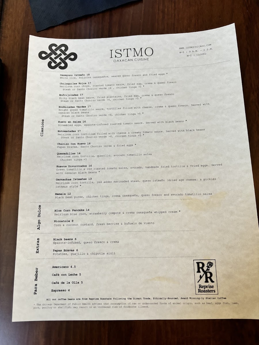Menu Istmo Oaxacan Cuisine-9