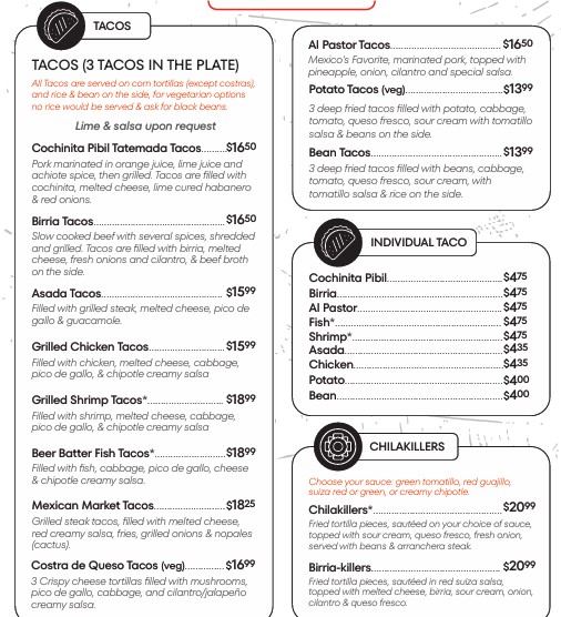 Menu Itacate Mexican Food-1