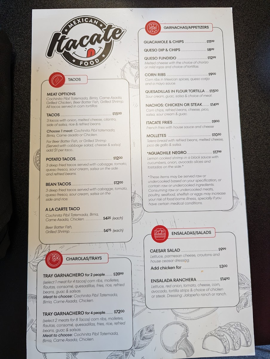 Menu Itacate Mexican Food-4