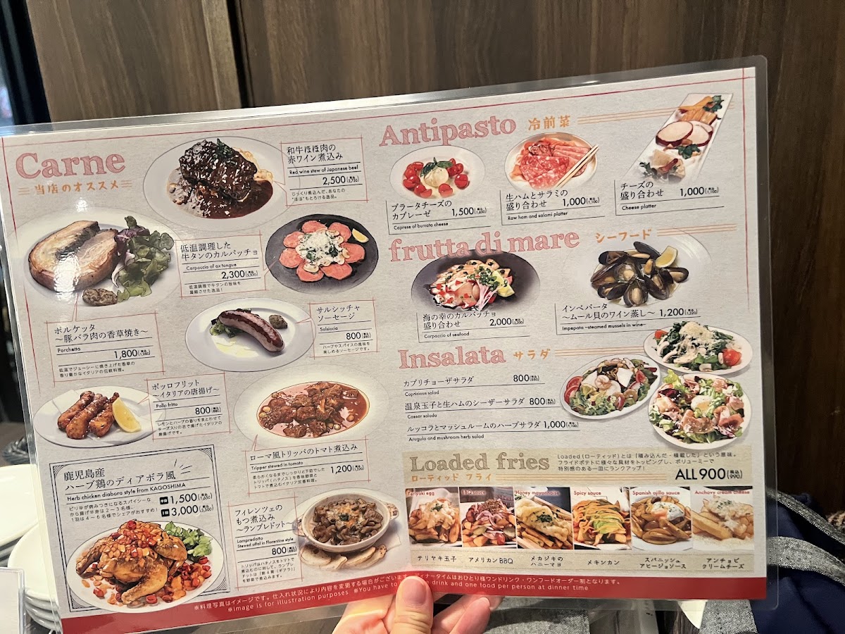 Menu Italian Bar Kimuraya Shinagawa-1