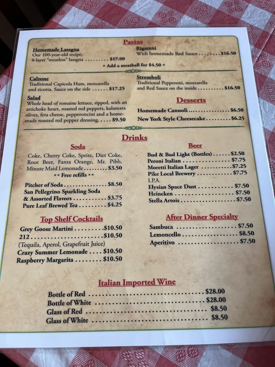 Menu Italian Family Pizza-2