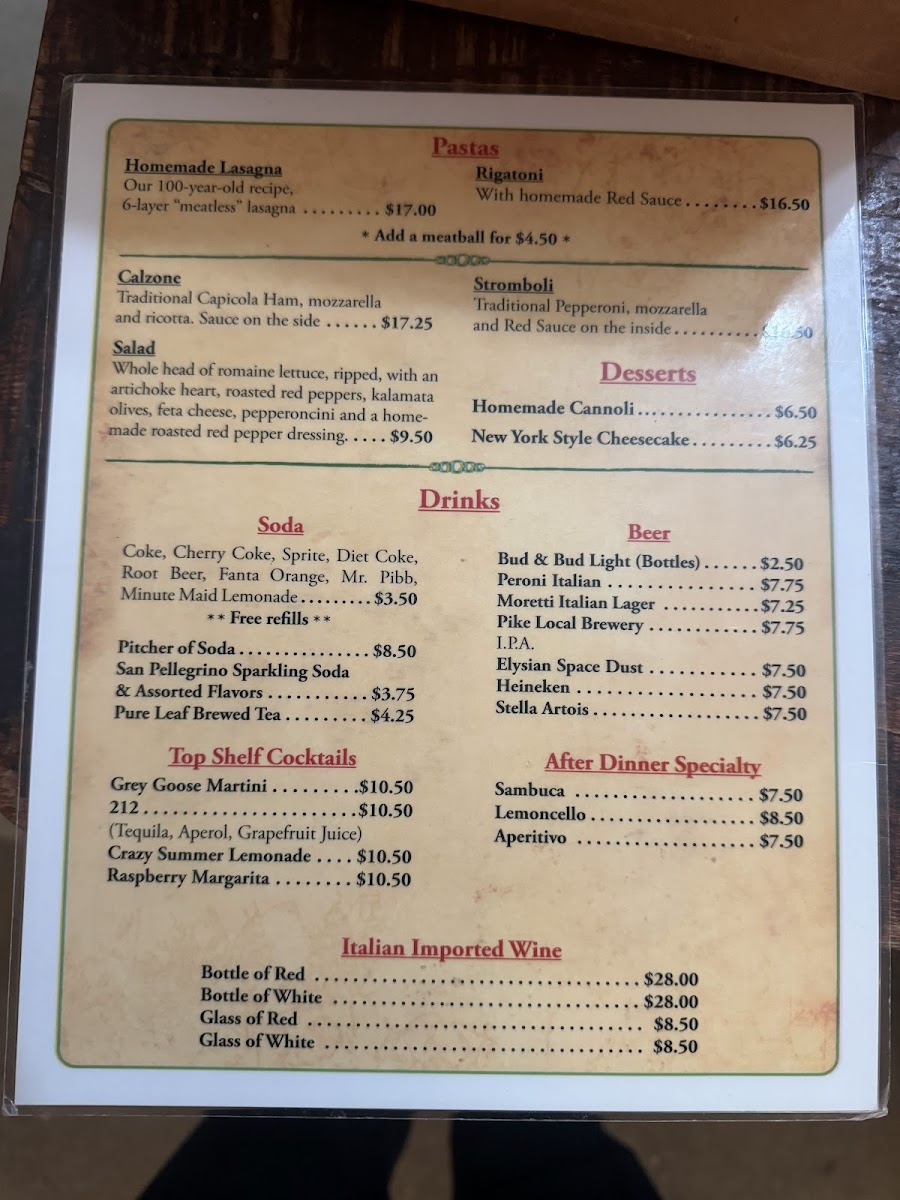 Menu Italian Family Pizza-5