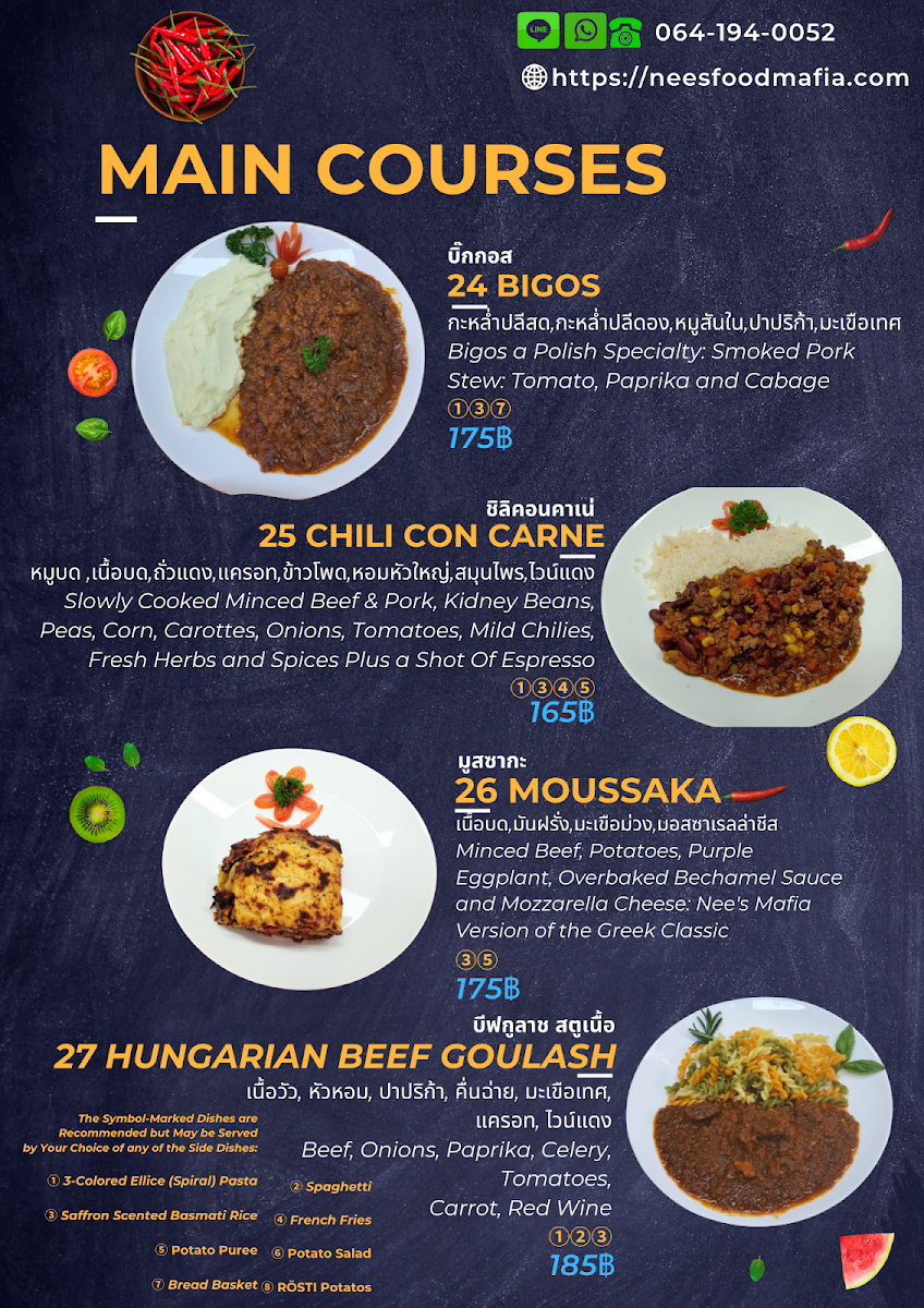 Menu Italian House Restaurant Jomtien ร้านอาหารอิตาเลี่ยนเฮ้าส์ จอมเทียน Итальянский Ресторан На Джомтьен-7