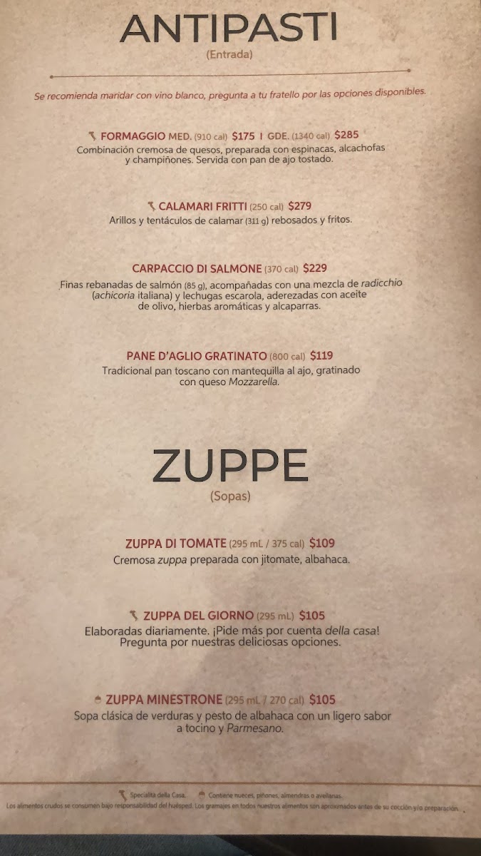 Menu Italianni's Celaya-2