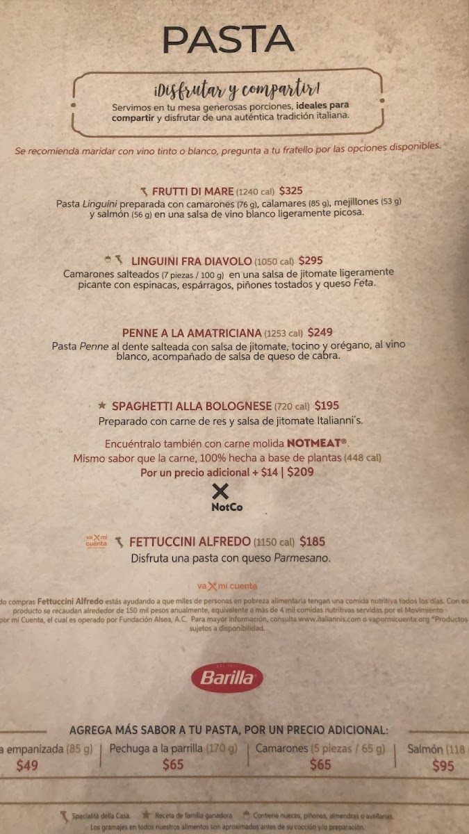 Menu Italianni's Celaya-4