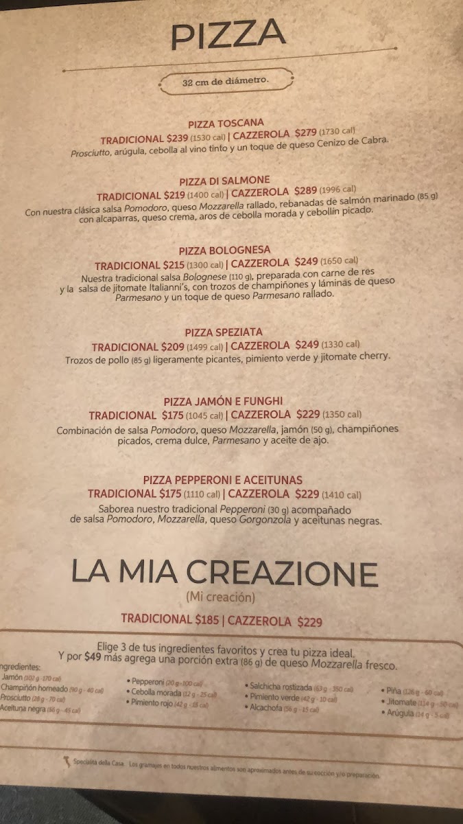 Menu Italianni's Celaya-5