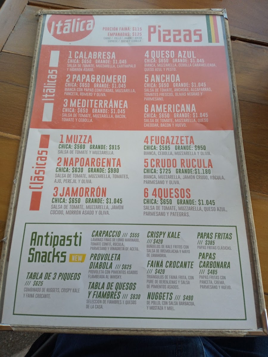 Menu Itálica Pizza Bar-8