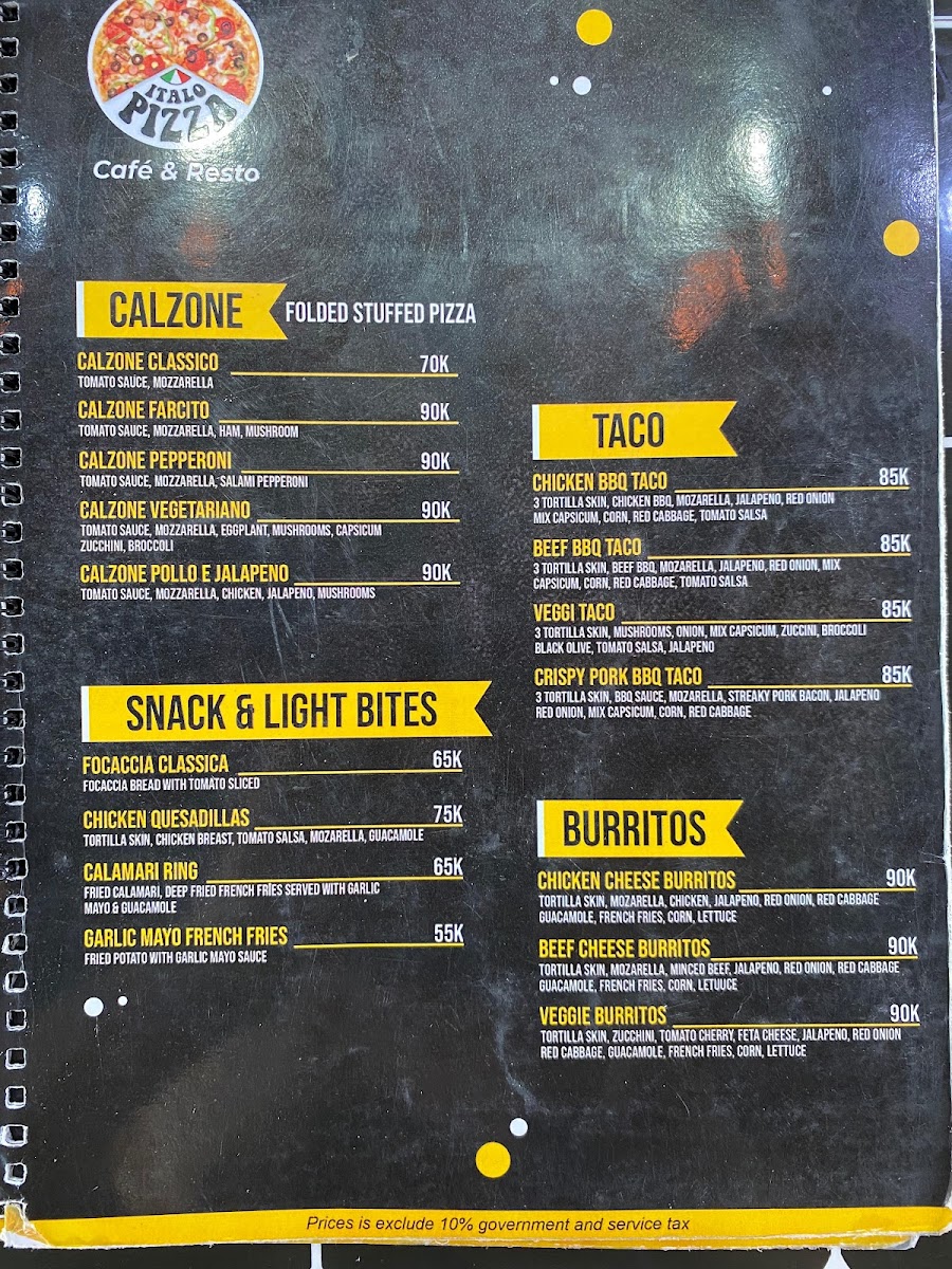 Menu Italo Pizza Cafe & Mart-3