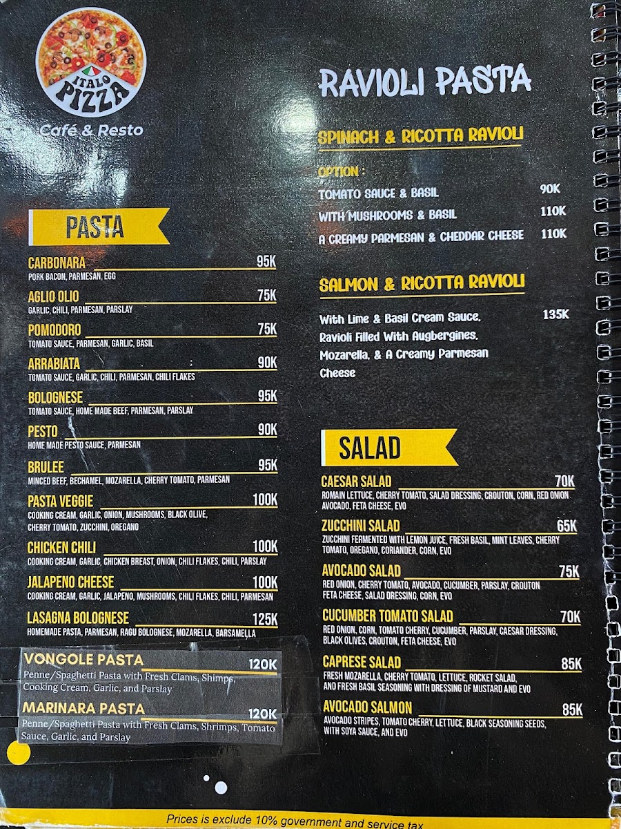 Menu Italo Pizza Cafe & Mart-6