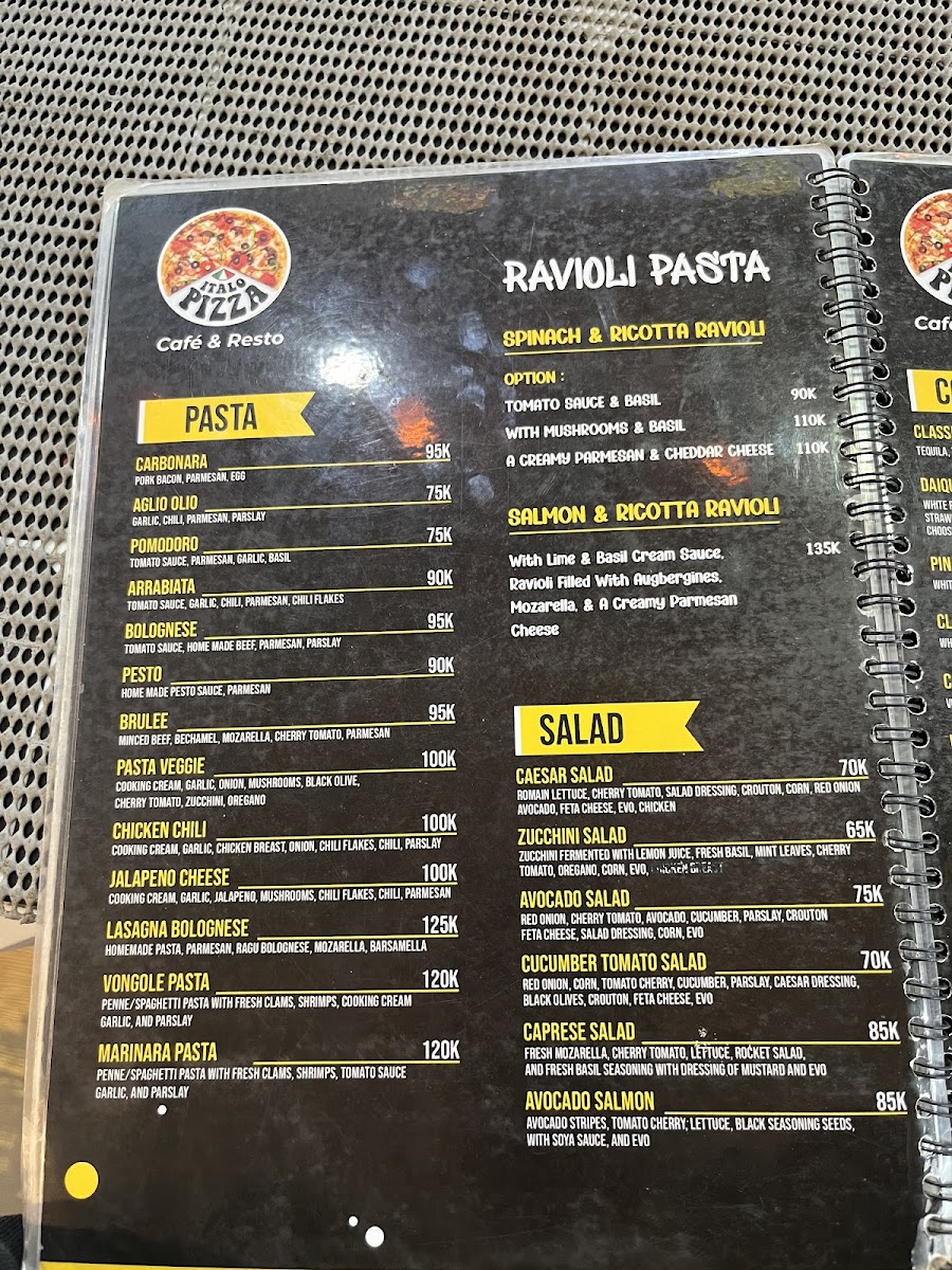 Menu Italo Pizza Cafe & Mart-9