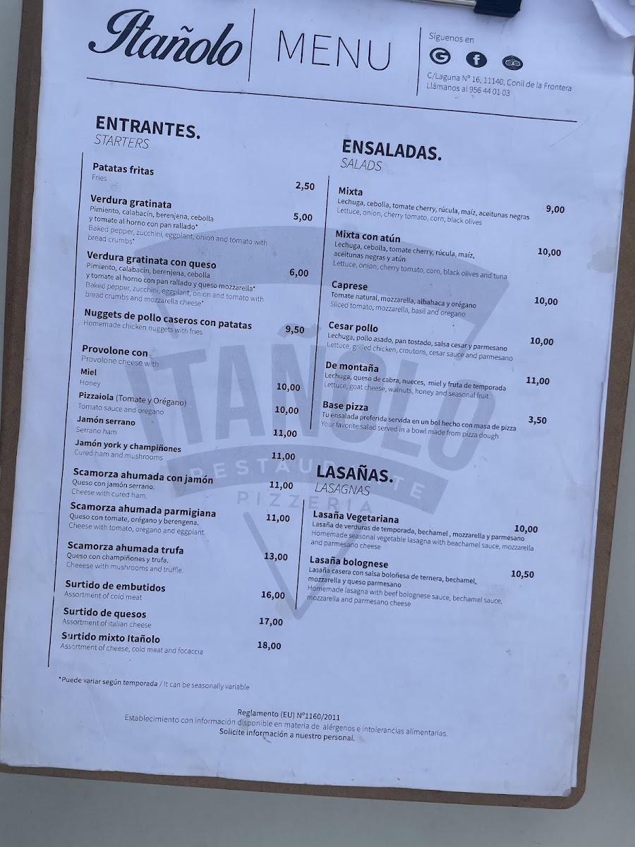 Menu Itanolo Pizzeria-7