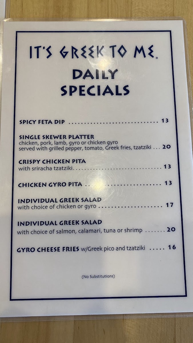 Menu It's Greek To Me-7