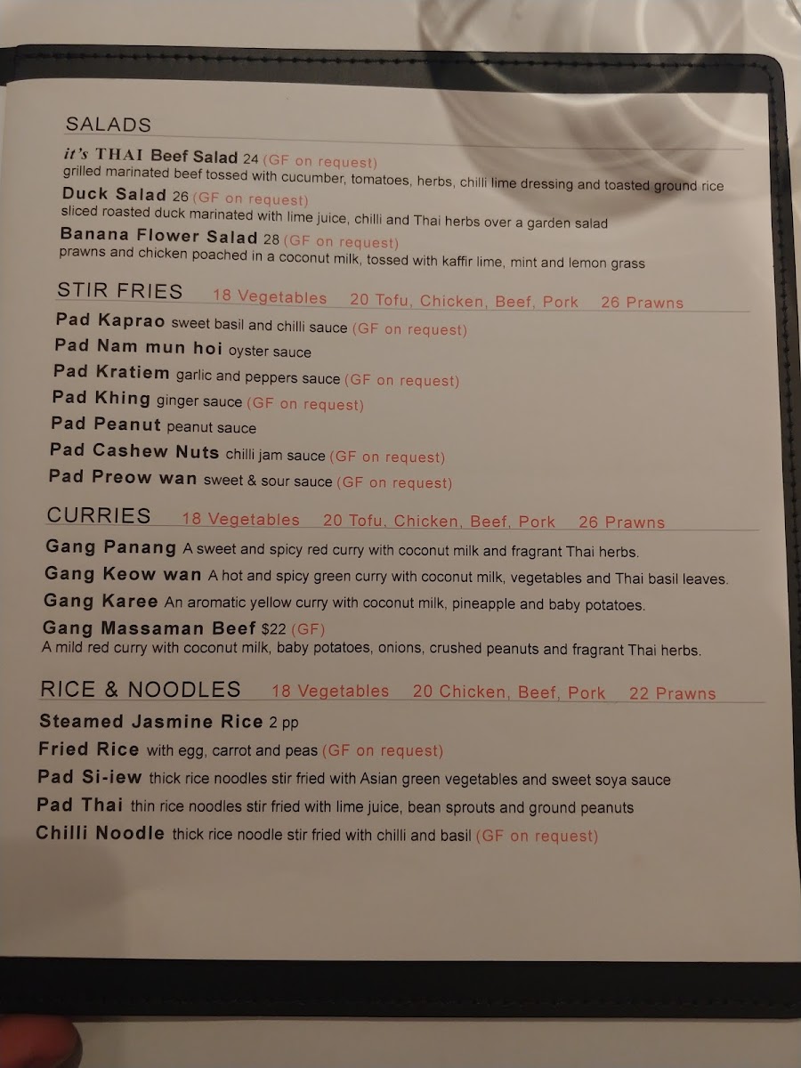 Menu It's Thai Restaurant-1
