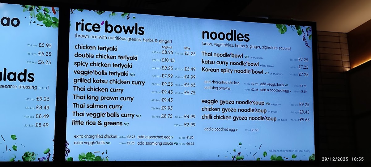Menu Itsu - Wimbledon-2