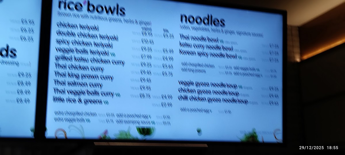 Menu Itsu - Wimbledon-8