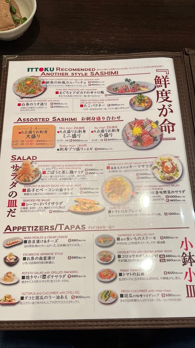 Menu Ittoku-8