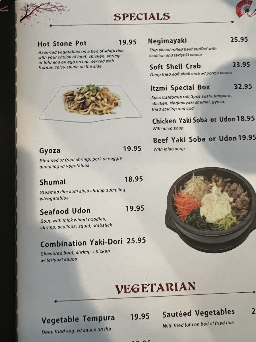 Menu Itzmi-7