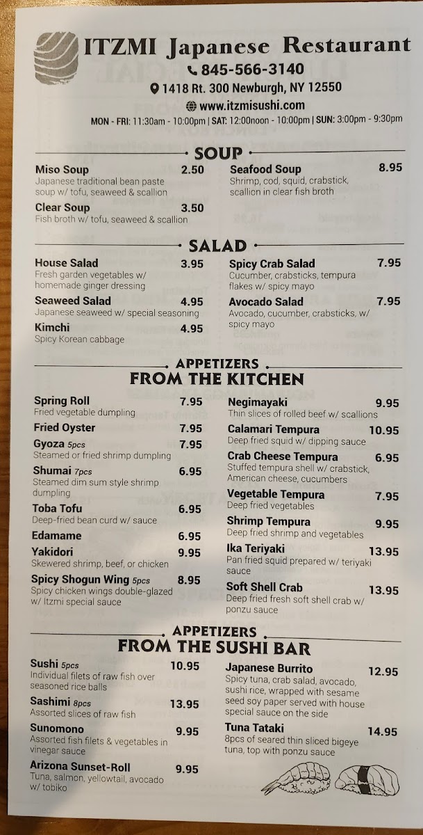 Menu Itzmi-8