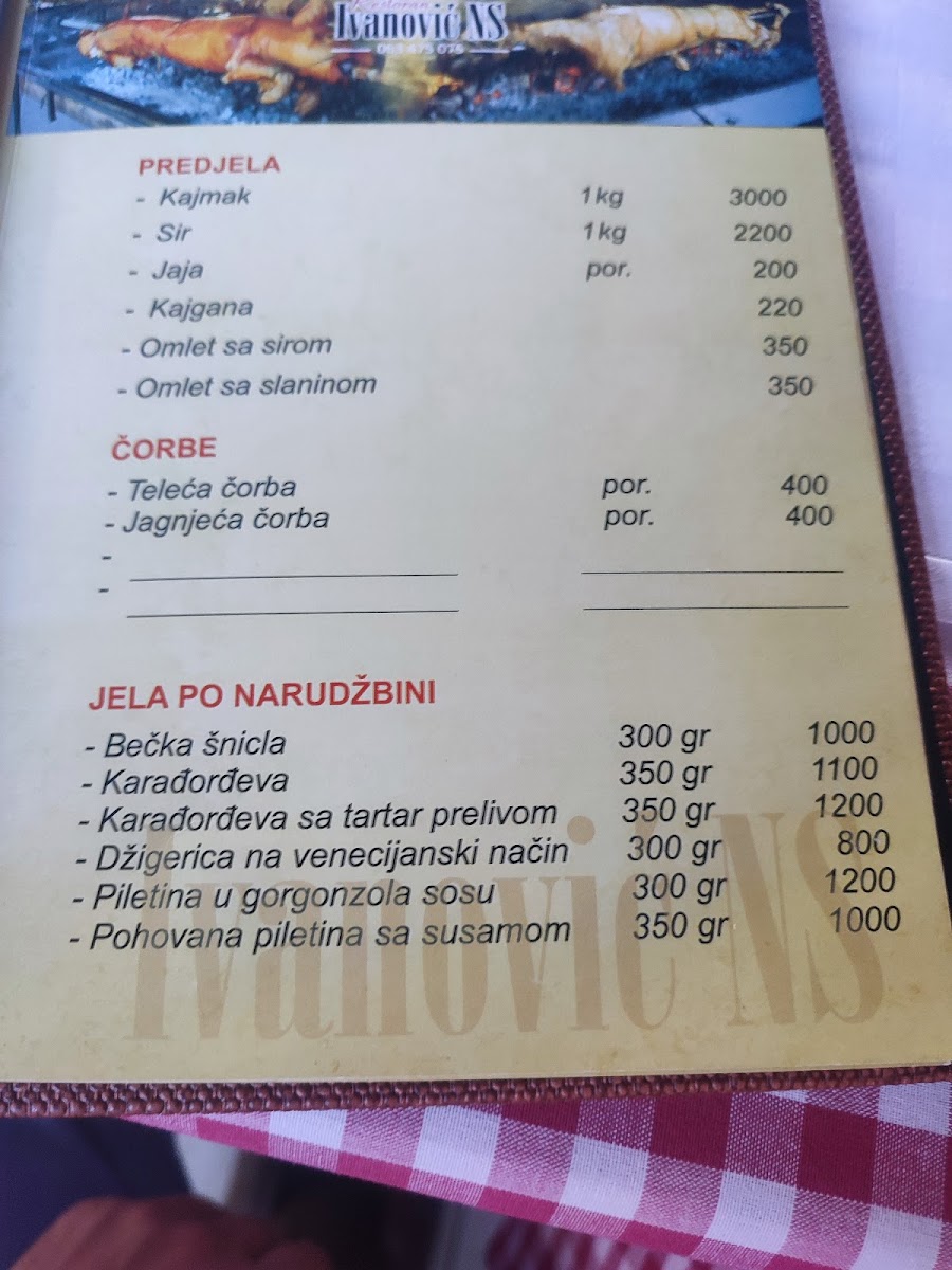 Menu Ivanovic Ns-5