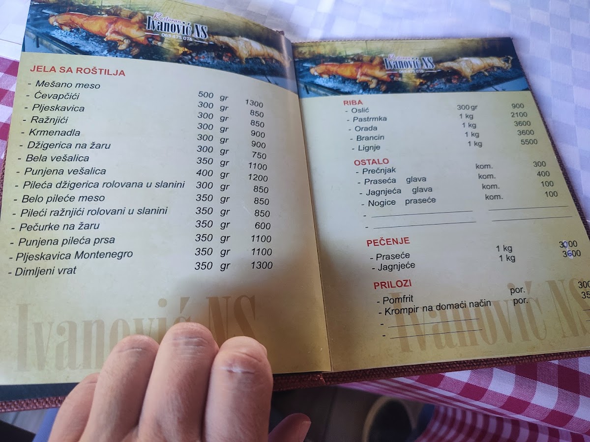Menu Ivanovic Ns-6