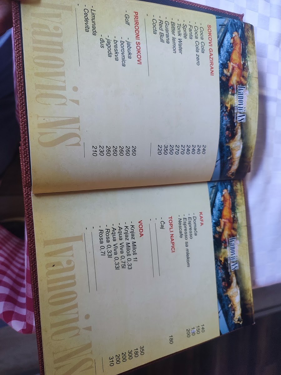 Menu Ivanovic Ns-8