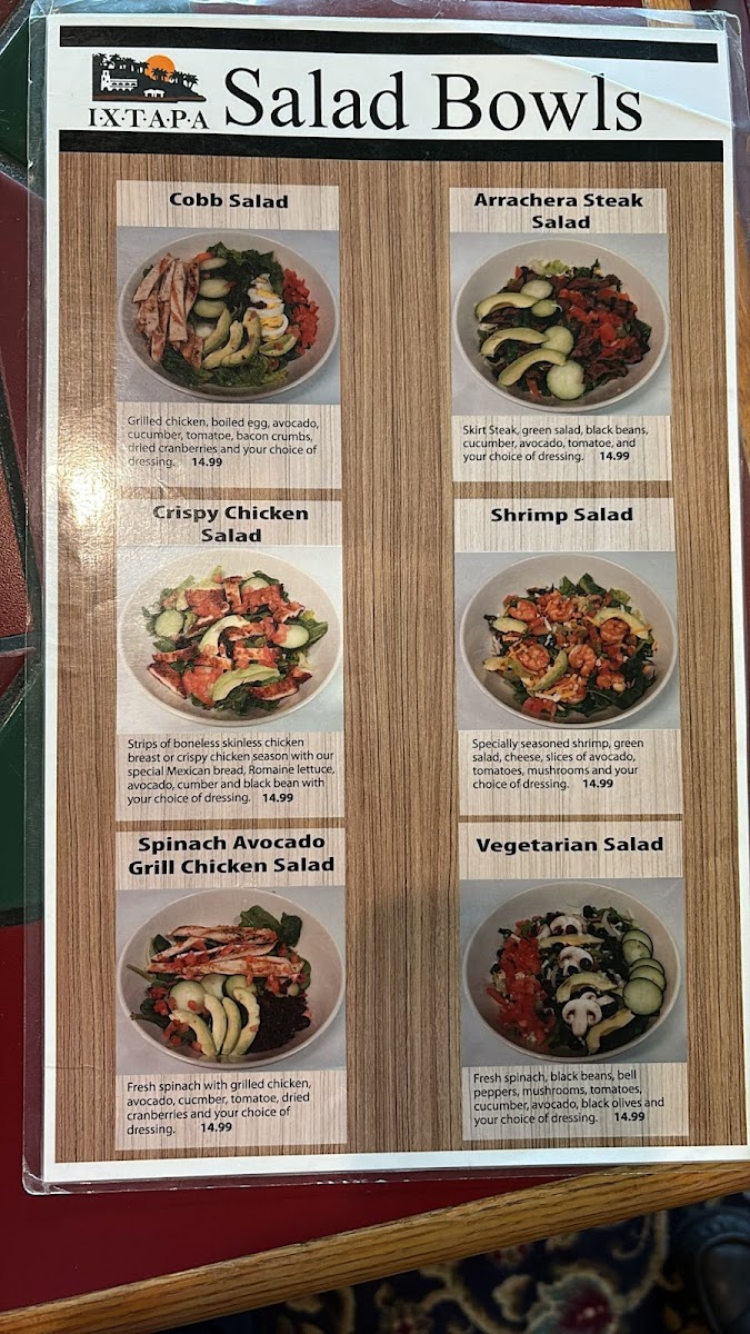 Menu Ixtapa Redmond Ridge-7