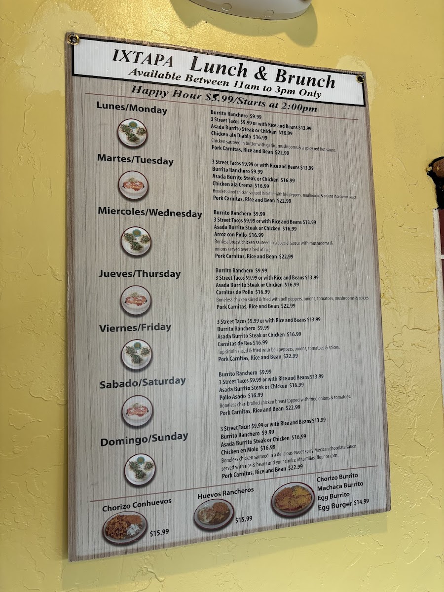 Menu Ixtapa Redmond Ridge-9