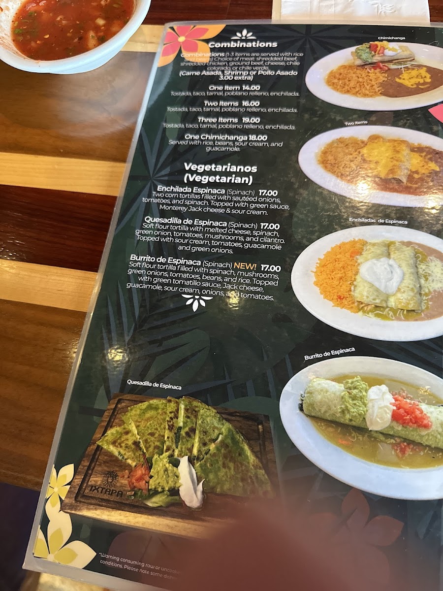 Menu Ixtapa Restaurant-1