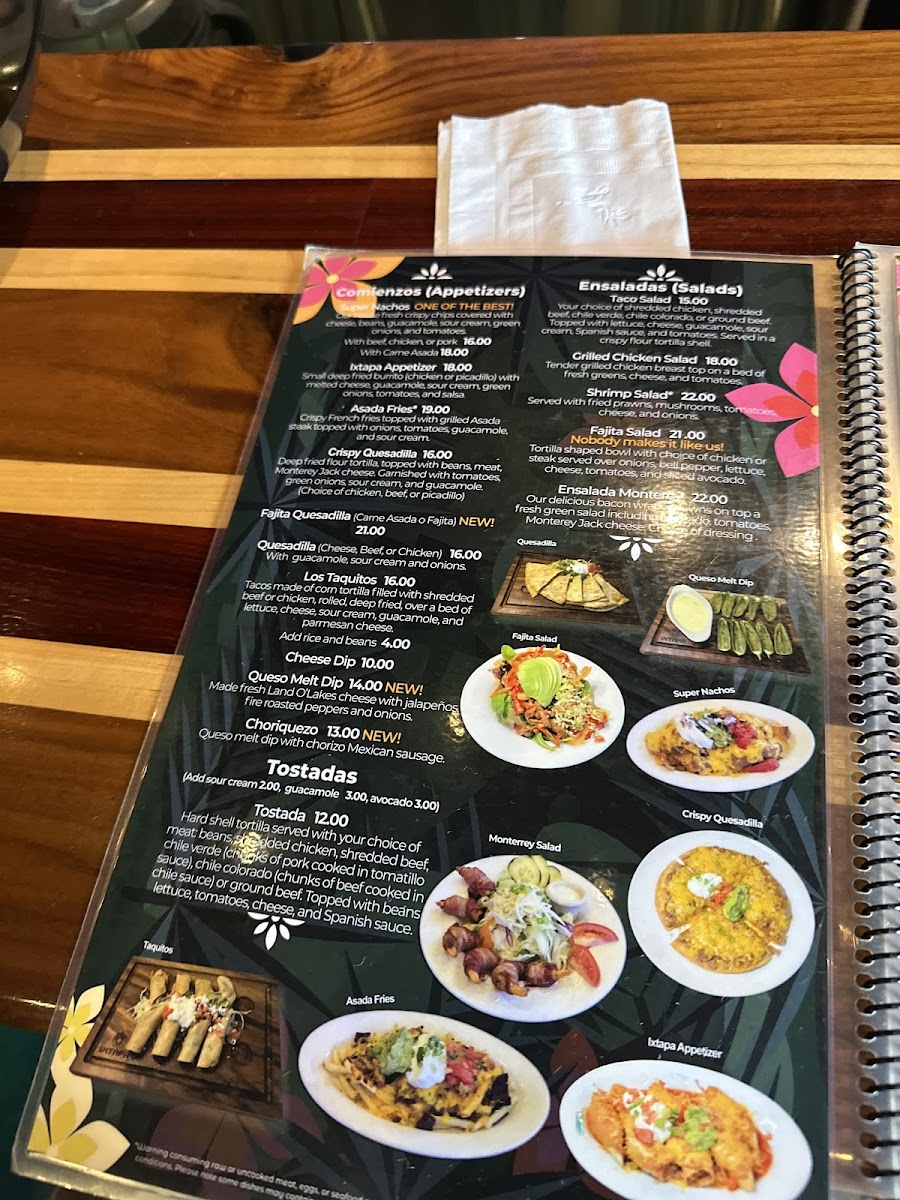 Menu Ixtapa Restaurant-3